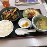 龍宮 - 料理写真:ナスのスタミナ炒め定食