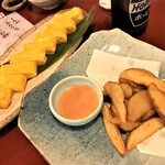 海鮮酒場 魚波 - 191207土　東京　海鮮酒場魚波池袋本店　出汁巻き、ポテトフライ