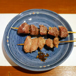 活鰻の店 つぐみ庵 - 砂肝とヒレ