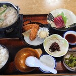 さかな大食堂渚 - 冬のカキ＆海鮮鍋定食  1,400円