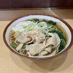 そばの神田 東一屋 - アサソバビンボー！　
      朝そば＋肉！