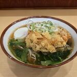 そばの神田 東一屋 - アサソバビンボー！　
      朝そば＋小柱かき揚げ！