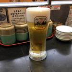 すし松 - 生ビール385円