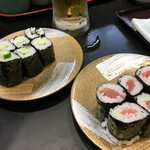 Sushi Matsu - 鉄火巻き209円 かっぱ巻き121円