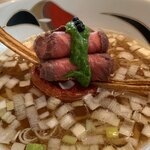 饗 くろ喜 - 牛コンソメそば（らーめん×かき氷・黒木直人氏×大山恵介氏コラボイベント）2019.12