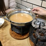 すき焼･鍋物 なべや - 鶏みんち鍋 特製みそ味 スタンバイ