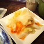 麺線屋formosa - 箸休めには、台湾おしんこをどうぞ～