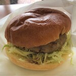 宍道湖畔 しじみ茶屋 - 「しじみバーガーセット」(730円)のしじみバーガー