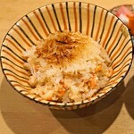 割烹はらだ - こっぺがにの炊き込みご飯