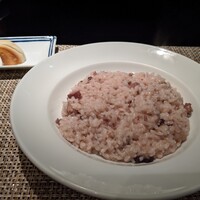 オステリア・トット - 豚肉とトレビスのリゾット