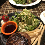 ウィッフィ - ハンバーグと牛ハラミステーキランチ