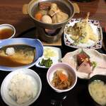 千貫石温泉　湯元　東館 - ビジネスプランの晩ご飯。