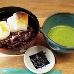 あんみつの深緑堂 - 抹茶ぜんざい950円