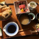 紗羅 - 料理写真:天丼セット
