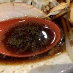 麺匠 佐吉 - 醤油が濃い