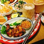 Rice people, Nice people あべの - Hoopセット✨(ガイヤーン、ラーブ、ソムタム、もち米)