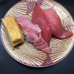 元祖寿司 - 本マグロ三昧600円