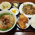 Fukutei - ニラレバ定食（台湾ラーメン）