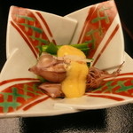 青山浅田 - ５段目はホタルイカの酢味噌かけ