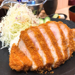 とんかつ 都 - かつカレーのロースカツ  おっきい！