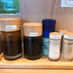 とんかつ 都 - もちろんソースもあります（笑）