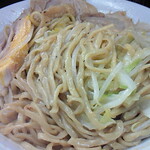 ラーメン二郎 - 2011/07/24　大ぶた　汁無し　粉チーズ　ニンニク 