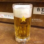 東京ラーメン 東八軒  - 生ビール(中) 500円