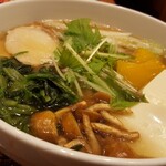 デニーズ - 生姜スープの七穀うどん988円(+深夜料金10%)