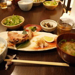 九段ごち屋 - あこう鯛のかす漬け焼き定食