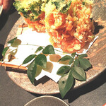 魚貝三昧 げん屋 - 桜エビのかき揚げ