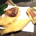 魚貝三昧 げん屋 - 一本穴子の天ぷら