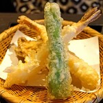 蕎麦の実 よしむら - 天ぷら盛合わせ