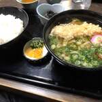 比婆観光センター - 天ぷらうどん定食！