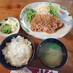 レストラン美濃 - ロースみそカツ定食 980円