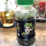 わらかど - うれしの名物 お茶っぱふりかけ。
これをかけるとおいしいと伺いました。