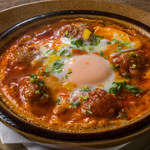 Kefta and egg stew in tomato