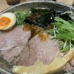 布施 細見商店 - 冷やしえび塩ラーメン（大盛）（￥900）