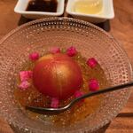 銀座かつかみ - トマトの出汁サラダ