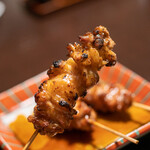 鳥田中 - 2019.12 丹波地鶏 おたふく串（300円）