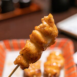 鳥田中 - 2019.12 丹波地鶏 皮串（220円）