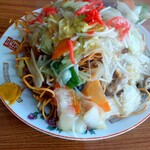 中華 正園 - 揚げやきそば¥700