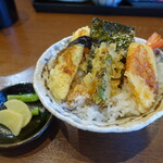 手打ちそば ちゃやま - ミニ天丼