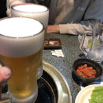 Amiyakitei - 生ビールおかわり。