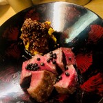 和洋酒菜 ひで - 上州和牛ランプステーキ＆ポテサラ