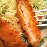 キッチンセブン 街のハンバーグ屋さん - ロースカツ！衣がサクッとしてて脂身も柔らかくジューシー！