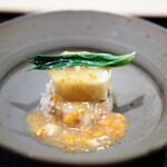 津の守坂 小柴 - むしやしない　香箱蟹　松葉蟹湯葉巻き　飯