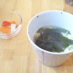 Santa Bokujou - ランチのスープ