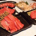 Yakiniku Kawamura - 牛肉の盛合せ