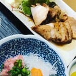 さくら食堂 - とりさんしょう焼とねぎとろ定食
            ¥770