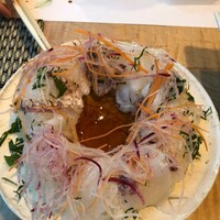 対馬のどぐろとイカ活き造り 博多 魚蔵 都ホテル店 - 